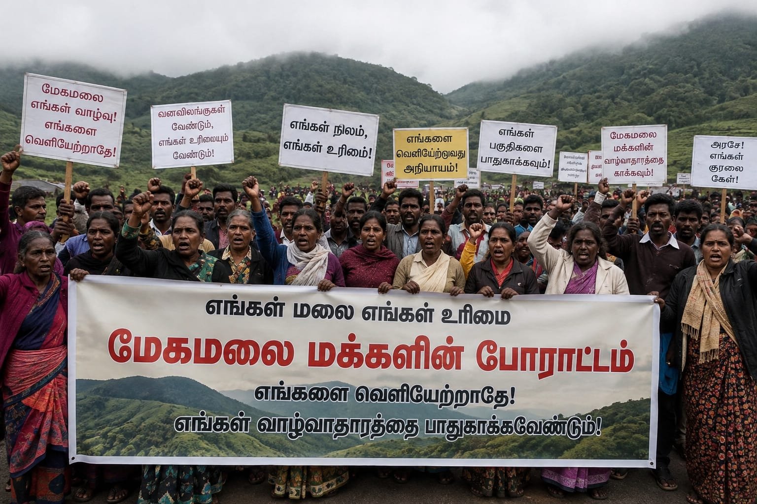 வன உரிமைச் சட்டத்தை முழுமையாக அமல்படுத்த வேண்டும் மேகமலை-வருசநாடு சட்டவிரோத நில வெளியேற்றத்தை நிறுத்த வேண்டும்!